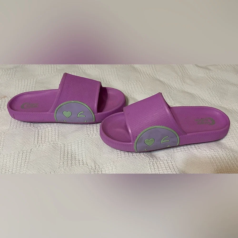 The Children's Place Purple and Multicolor Girls Slide Sandals
